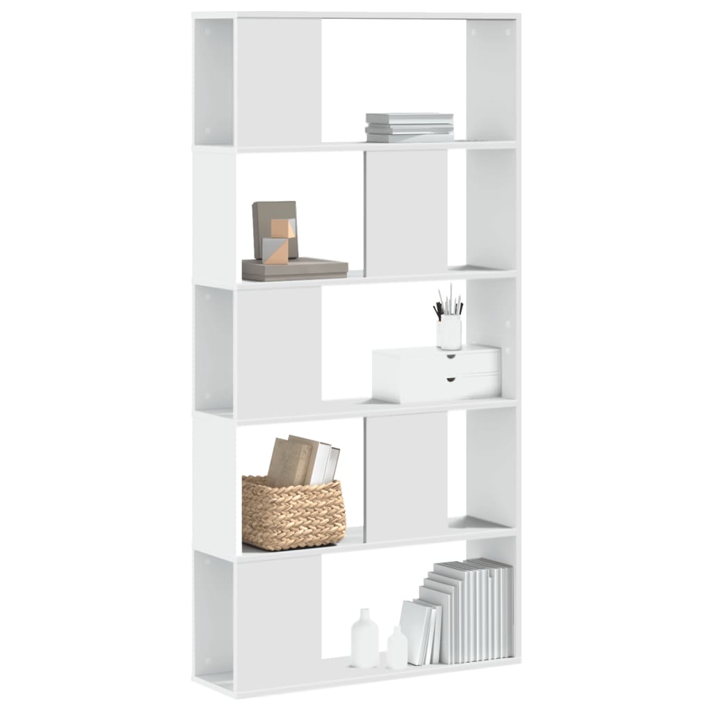 Weißes Bücherregal mit 5 Böden