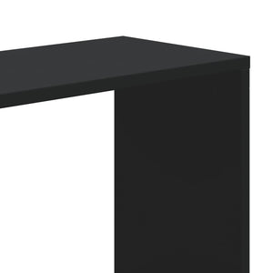 Schwarzes Bücherregal mit 5 Böden