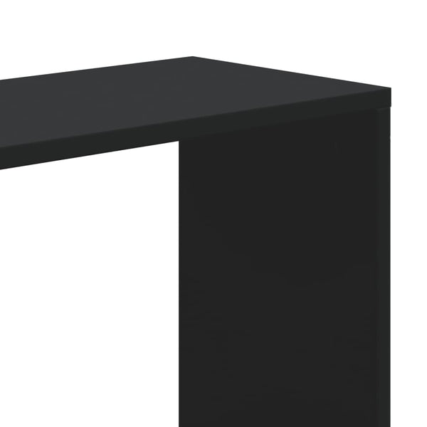 Schwarzes Bücherregal mit 5 Böden