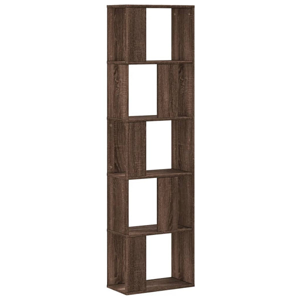 Bücherregal Braun Eichen-Optik, 5 Böden