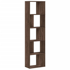 Bücherregal Braun Eichen-Optik, 5 Böden