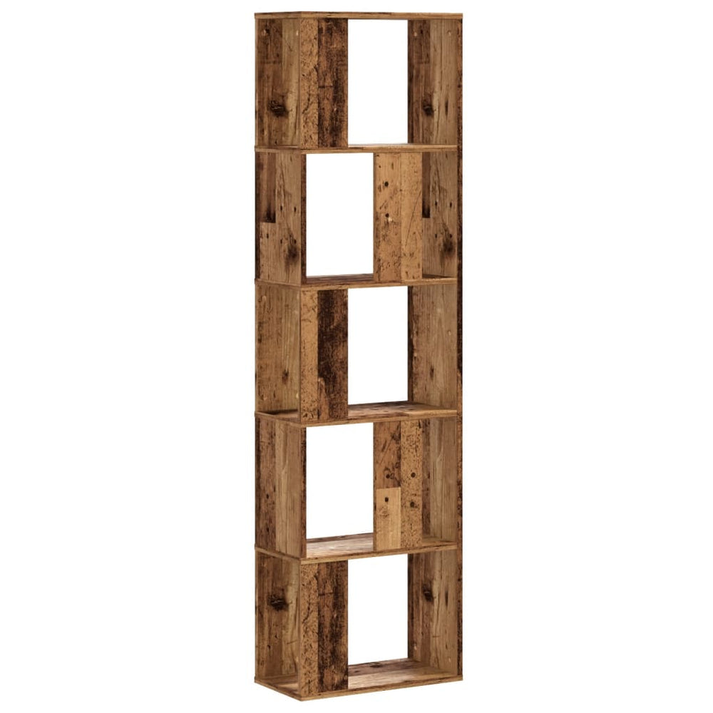 Bücherregal Altholz 5 Böden 162,5 cm hoch