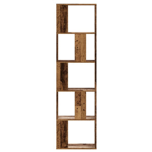 Bücherregal Altholz 5 Böden 162,5 cm hoch