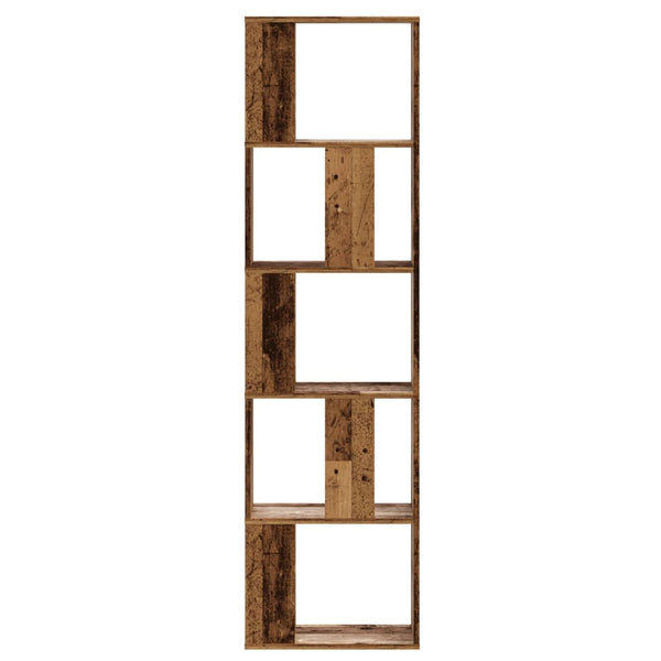 Bücherregal Altholz 5 Böden 162,5 cm hoch