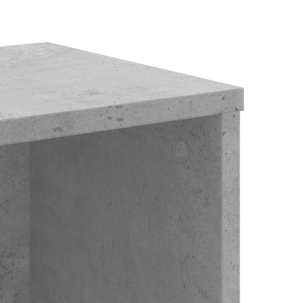 vidaXL Bibliothèque Gris béton 50x25x105 cm Bois d'ingénierie