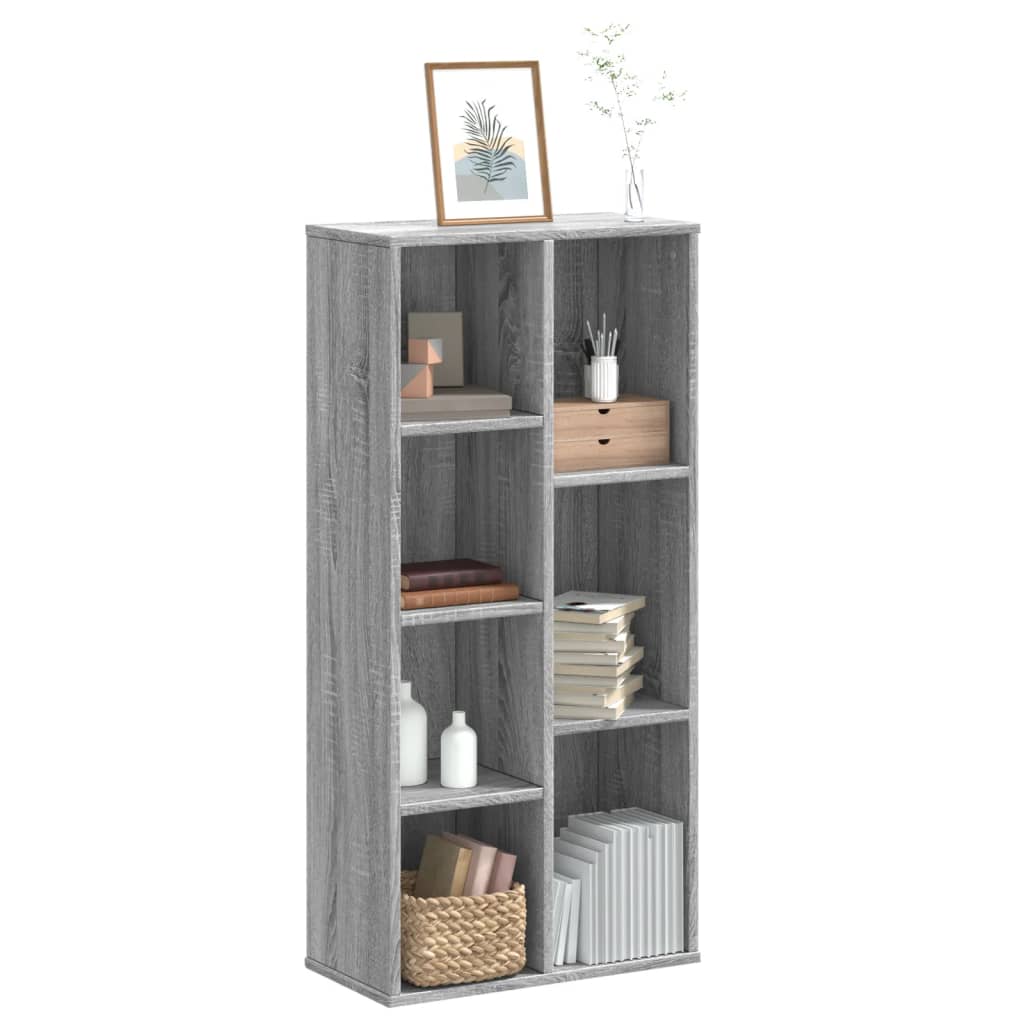 Bücherregal Grau Sonoma 50x25x105 cm