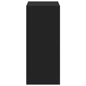 Schwarzes Bücherregal, 68,5 cm breit