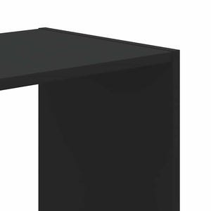 Schwarzes Bücherregal, 68,5 cm breit