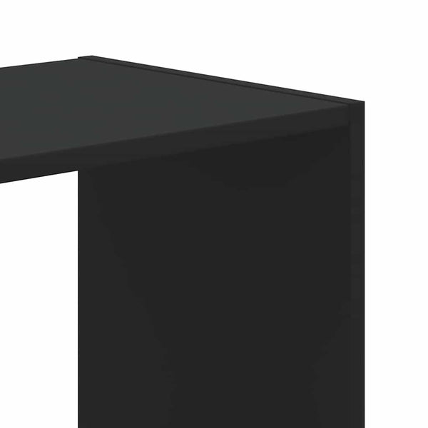 Schwarzes Bücherregal, 68,5 cm breit