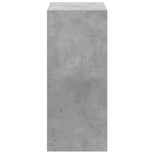 Betongraues Bücherregal, 68,5 cm