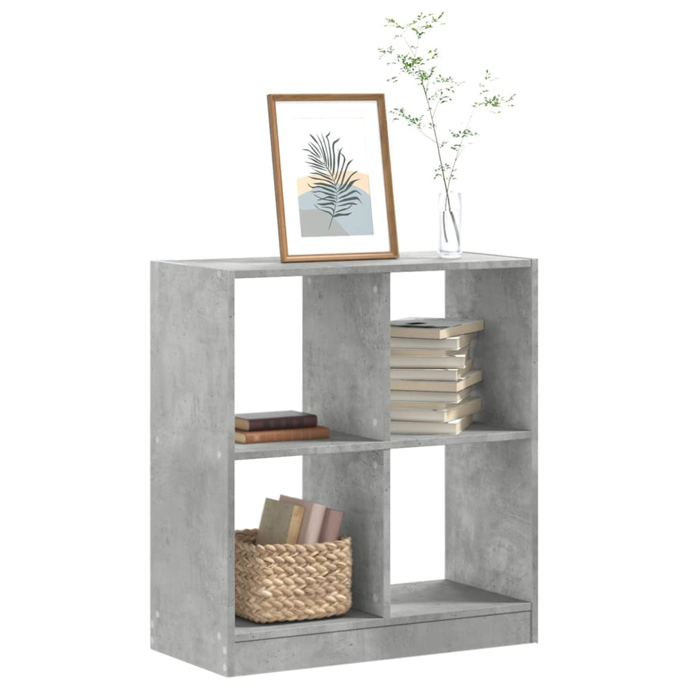 Betongraues Bücherregal, 68,5 cm