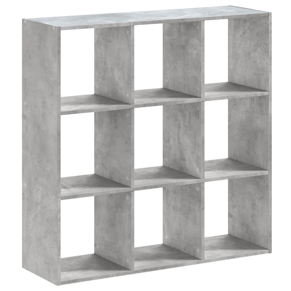 Betongraues Bücherregal 102x102 cm