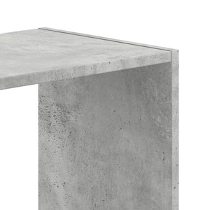 vidaXL Bibliothèque gris béton 102x32x102 cm bois d'ingénierie
