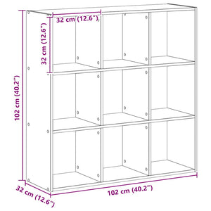 Bücherregal Artisan Eiche 102x102 cm