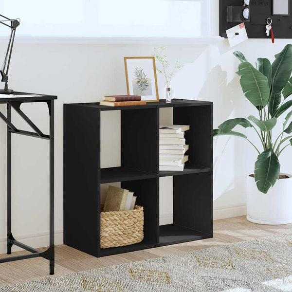 Schwarzes Bücherregal 68,5 cm