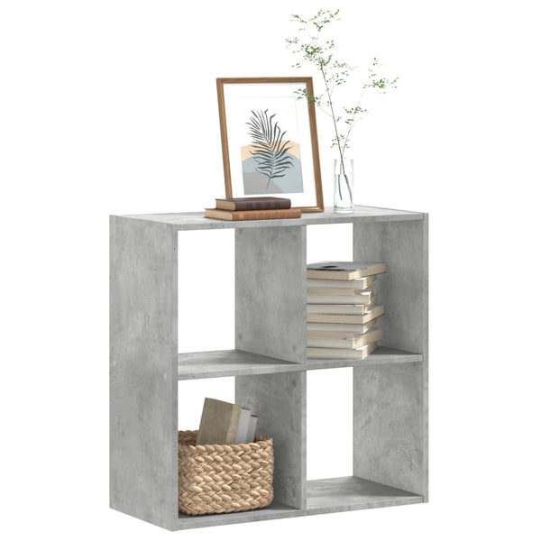Betongraues Bücherregal 68,5 cm