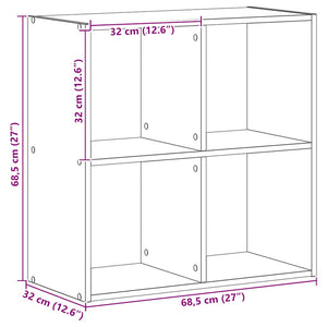 Bücherregal Artisan Eiche 68,5 cm