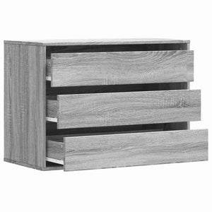Kommode Grau Sonoma 80x41x58 cm