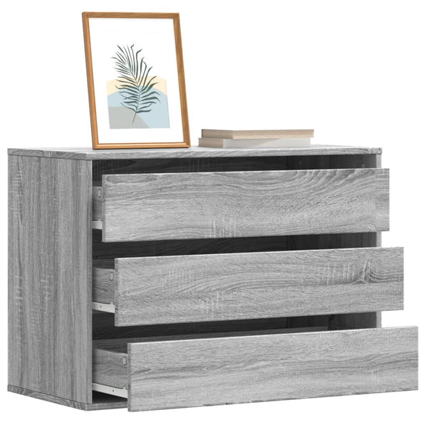 Kommode Grau Sonoma 80x41x58 cm