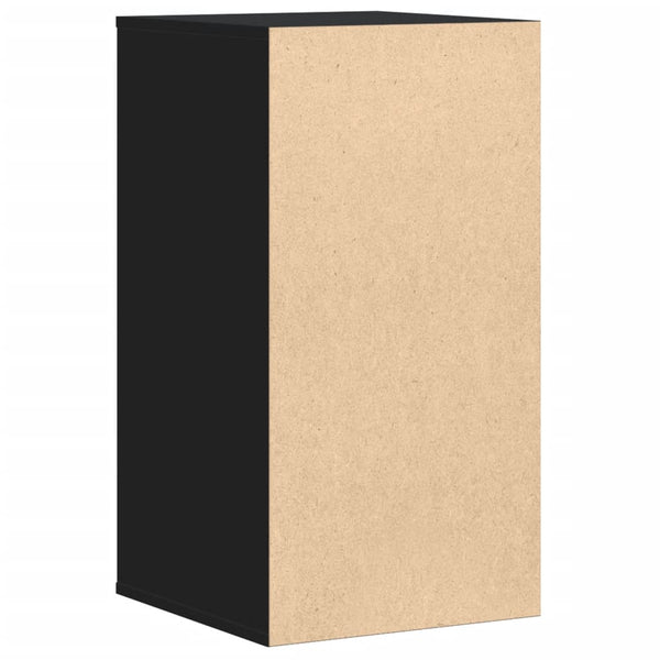 Schwarze Kommode 4 Schubladen 40x76 cm