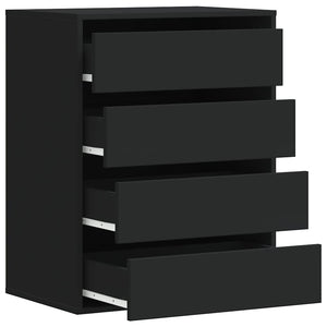 Schwarze Kommode 60x41x76 cm