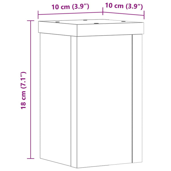 Pflanzenständer 2er Set Betongrau