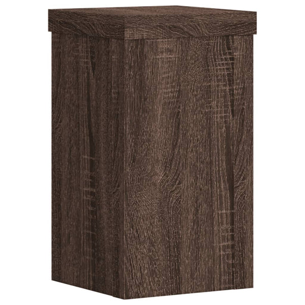 Pflanzenständer 2er Set Braun Eiche 18cm