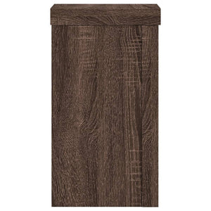 Pflanzenständer 2er Set Braun Eiche 18cm