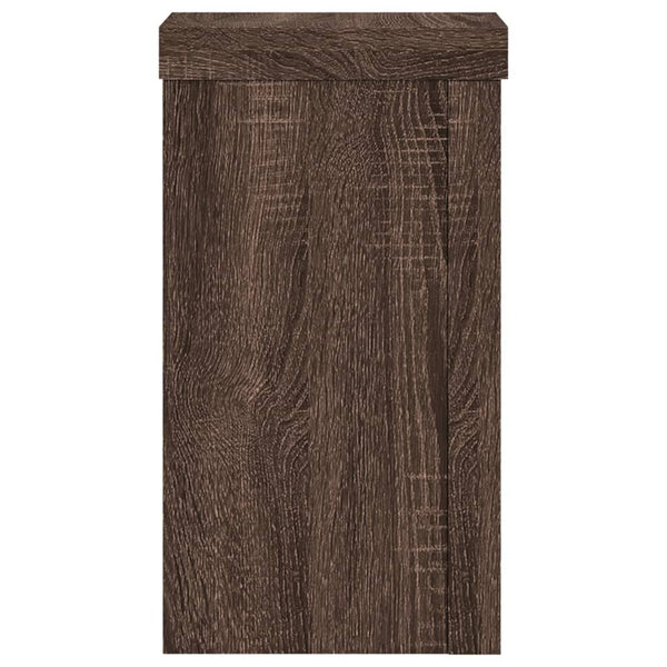 Pflanzenständer 2er Set Braun Eiche 18cm