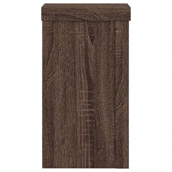 Pflanzenständer 2er Set Braun Eiche 18cm