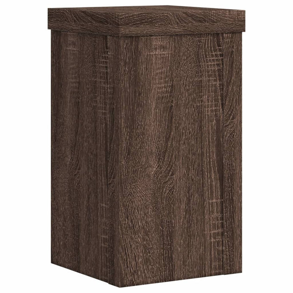 Pflanzenständer 2er Set Braun Eiche 18cm