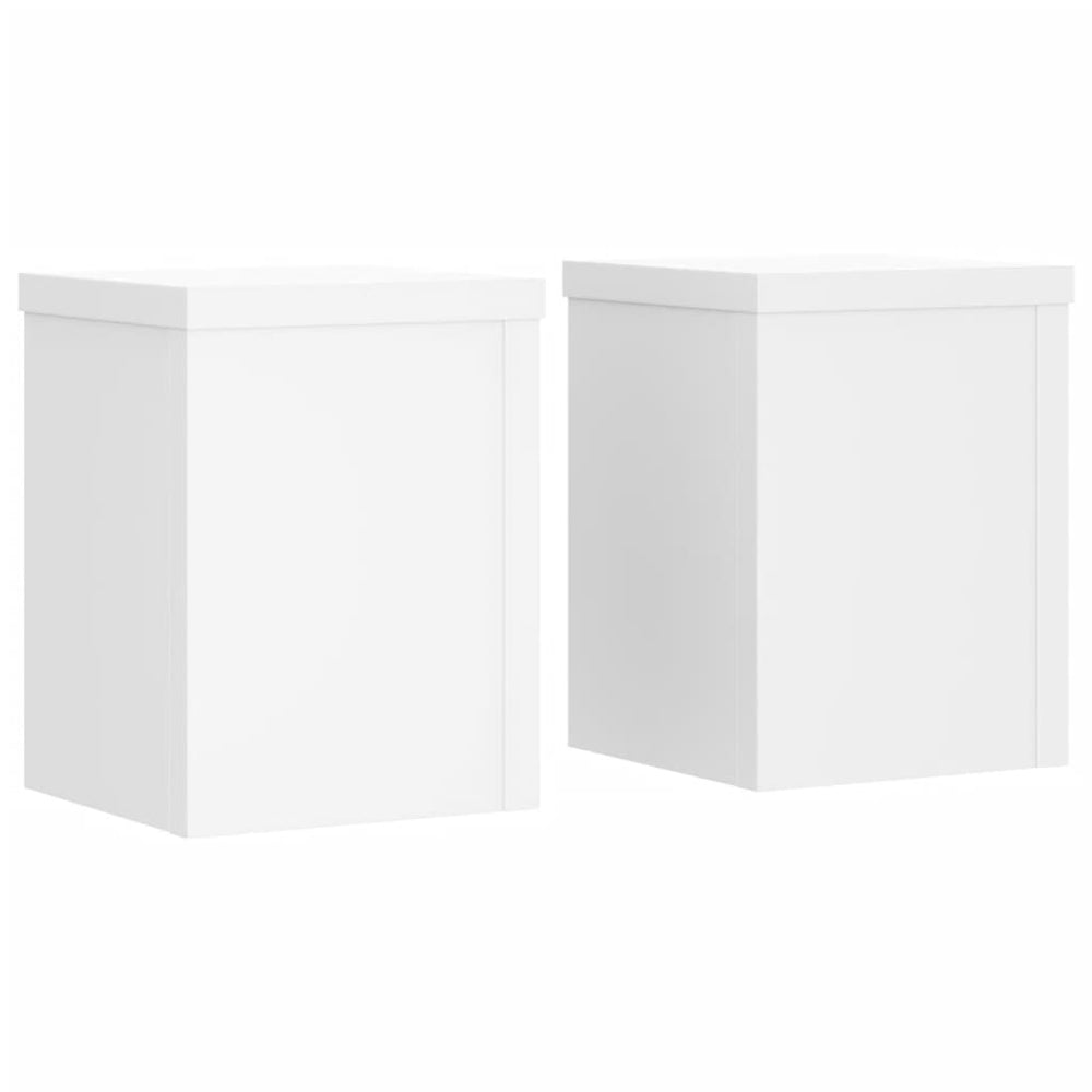 Pflanzenständer 2er Set, Weiß, 15x15x20 cm