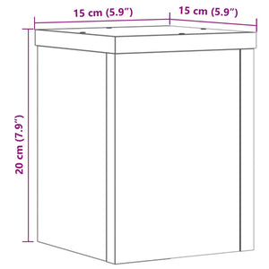 Pflanzenständer 2er Set, Weiß, 15x15x20 cm