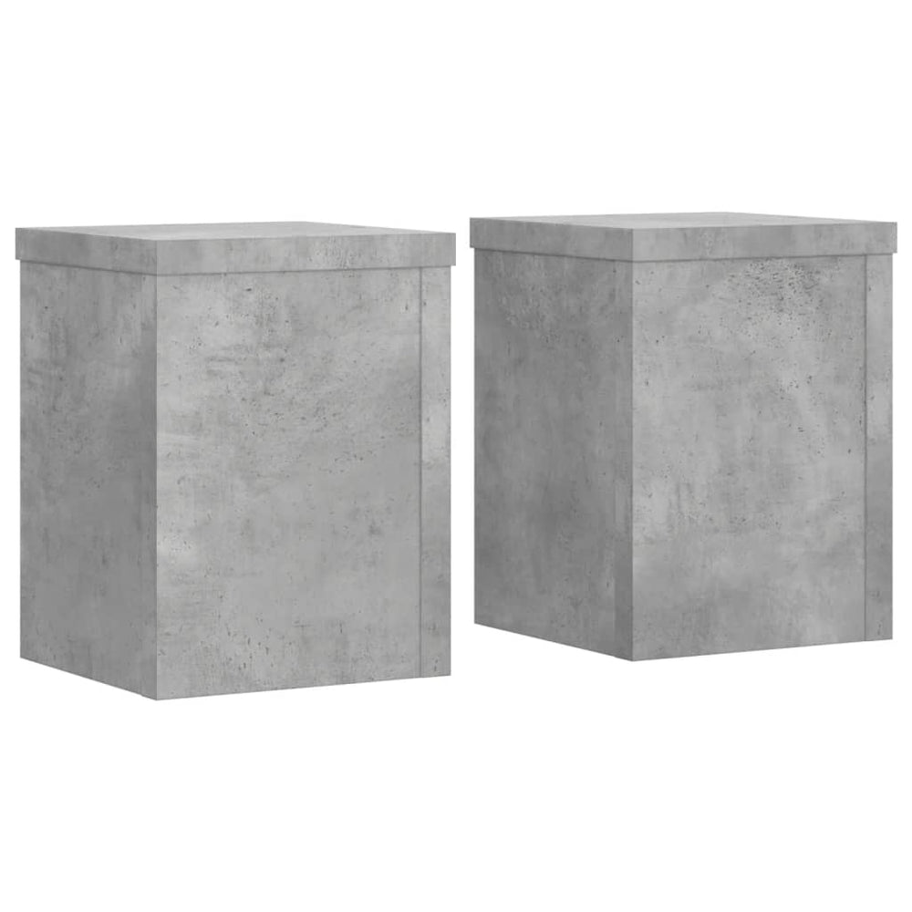 Betongraue Pflanzenständer, 2er-Set