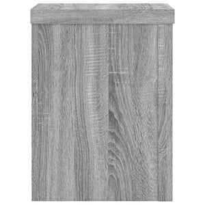 vidaXL Supports de plantes 2 pcs Gris Sonoma 15x15x20 cm Bois d'ingénierie