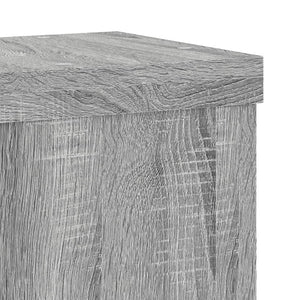 vidaXL Supports de plantes 2 pcs Gris Sonoma 15x15x20 cm Bois d'ingénierie