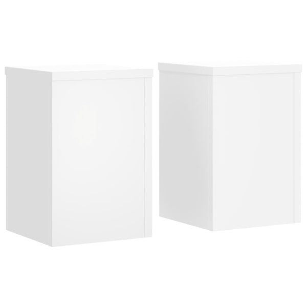 Pflanzenständer 2er Set Weiß 20x30 cm