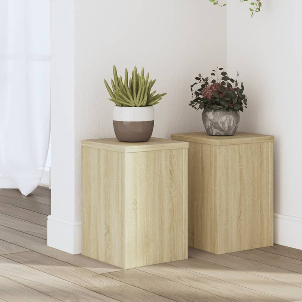 2er Set Pflanzenständer Sonoma Eiche
