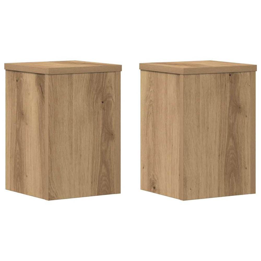 2er Set Pflanzenständer Artisan-Eiche 20x20x30 cm