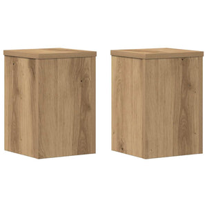 2er Set Pflanzenständer Artisan-Eiche 20x20x30 cm