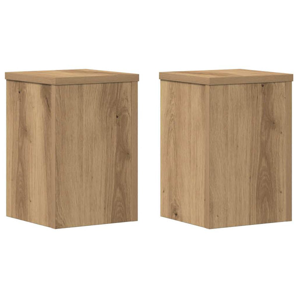 2er Set Pflanzenständer Artisan-Eiche 20x20x30 cm