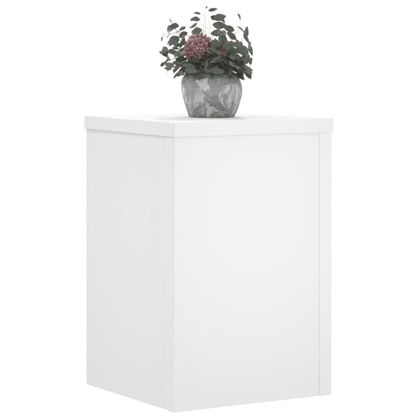 Pflanzenständer 2er Set Weiß 25x35 cm