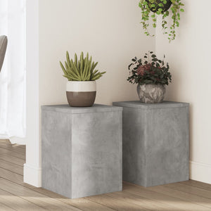 Pflanzenständer 2er Set Betongrau 25x35 cm