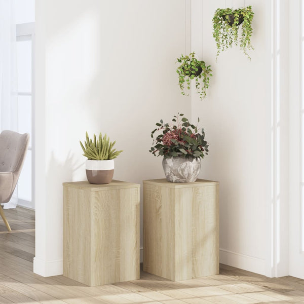 Pflanzenständer 2er Set Sonoma Eiche 30x50 cm