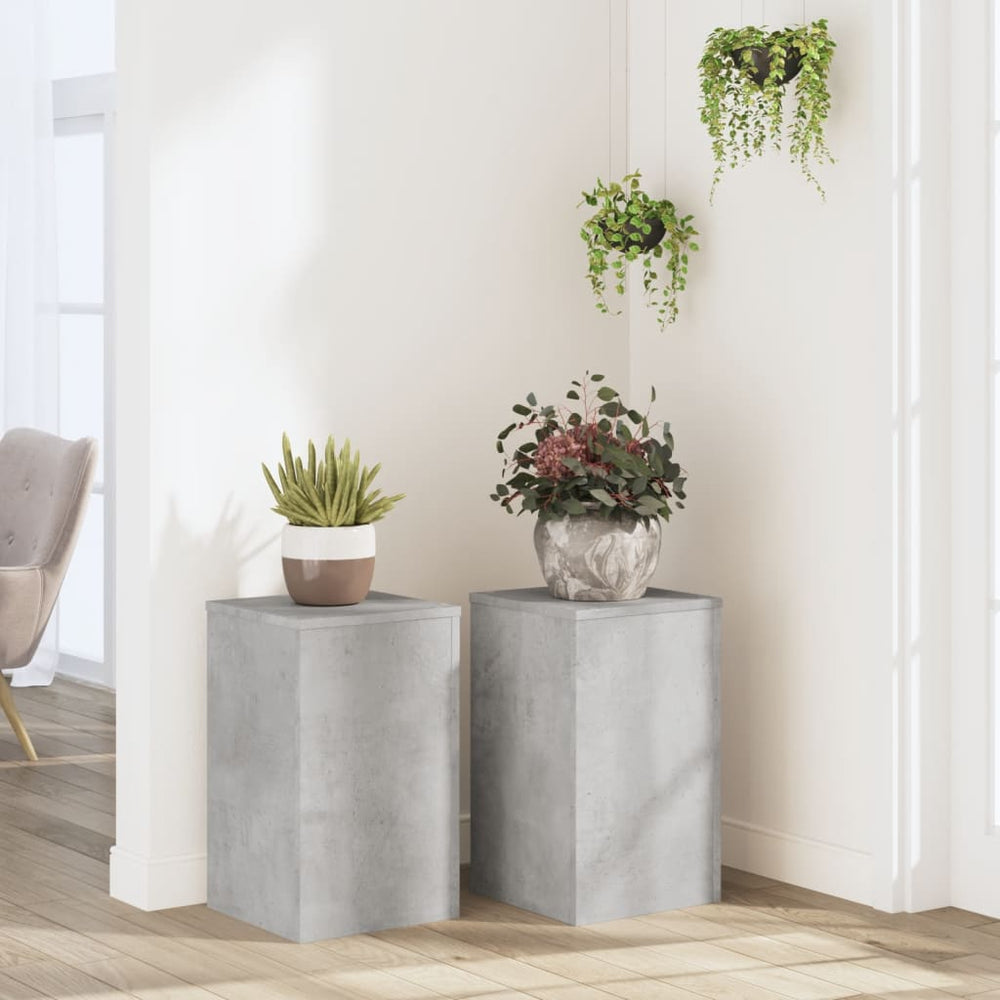 Pflanzenständer 2er Set Betongrau 30x50 cm