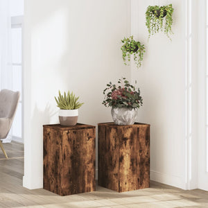 Pflanzenständer 2er Set Räuchereiche 30x50cm