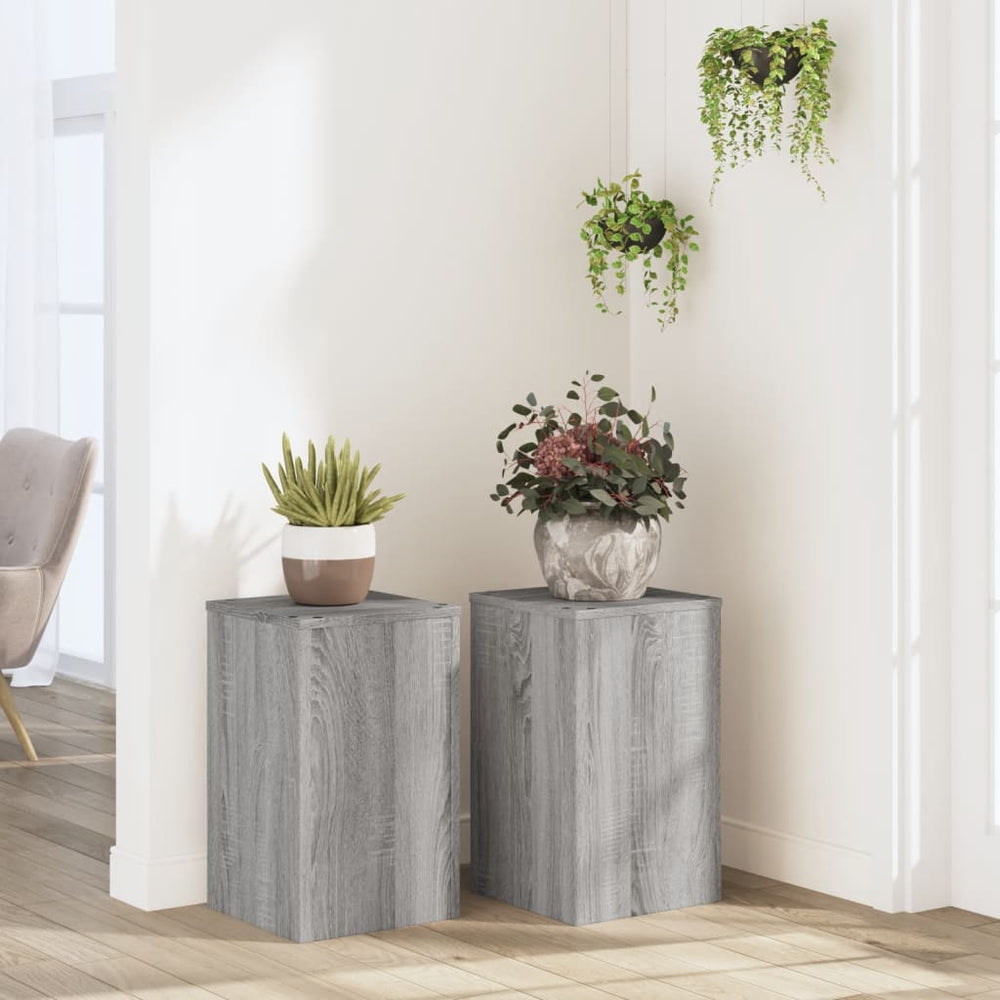 Pflanzenständer 2er Set Grau Sonoma 30x50 cm