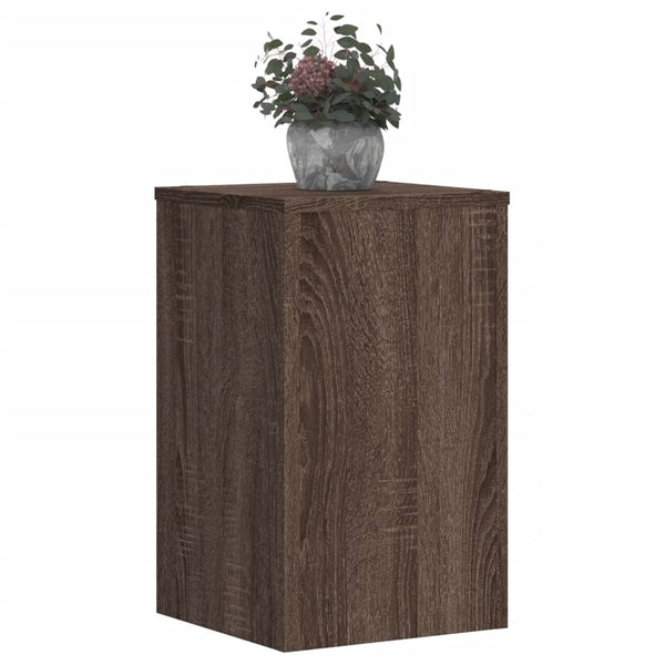 Pflanzenständer 2er Set Braun Eiche 50cm