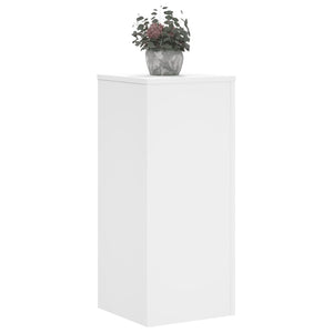vidaXL Supports pour plantes 2 pcs Blanc 30x30x70 cm Bois d'ingénierie