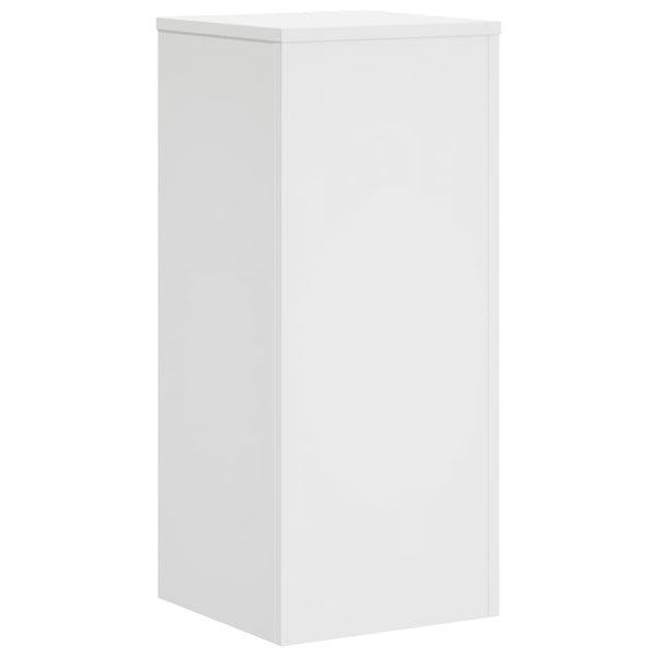 vidaXL Supports pour plantes 2 pcs Blanc 30x30x70 cm Bois d'ingénierie